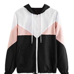 Hooded Zip Up Windbreaker